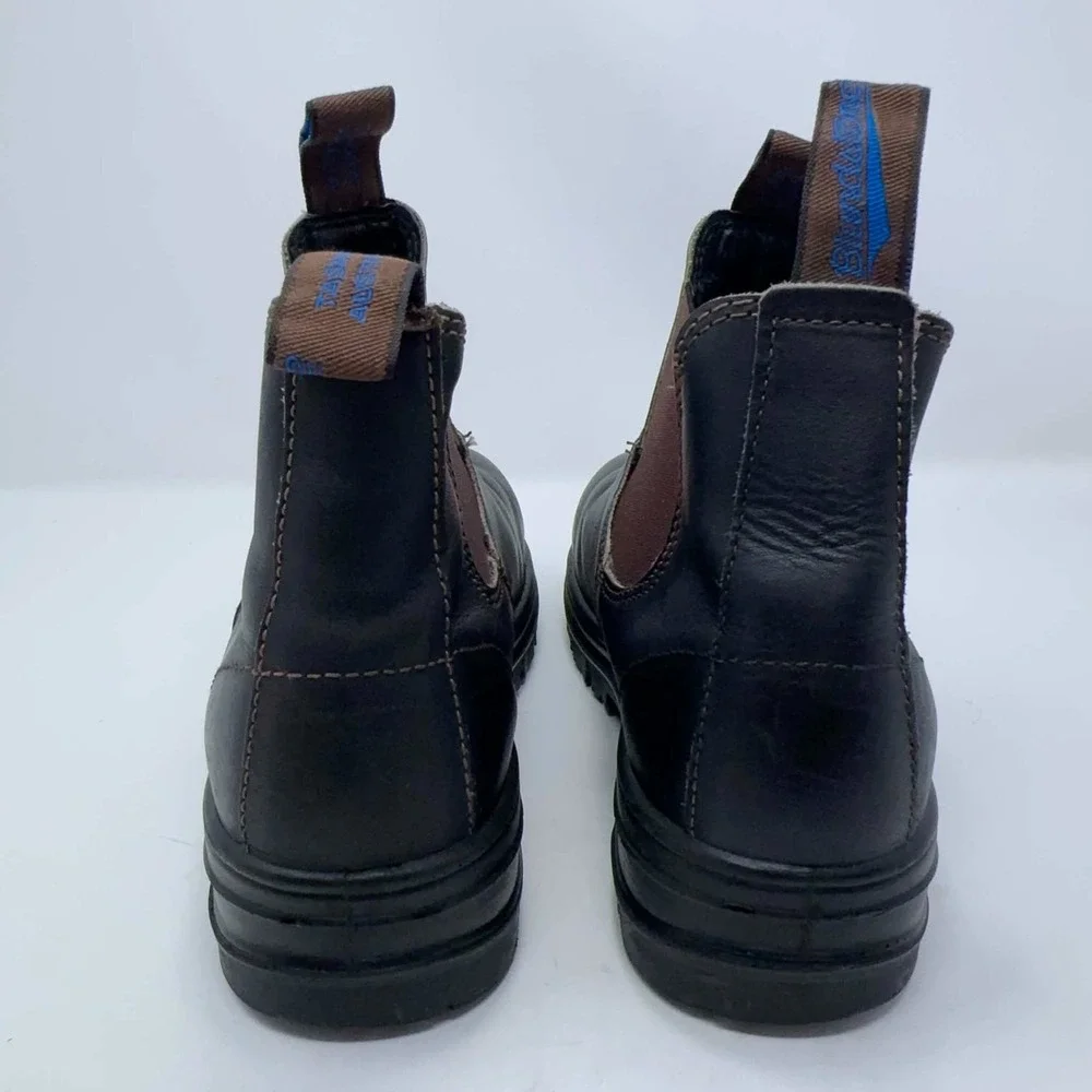 Blundstone 990 Steel Toe EH Chelsea Work Boots Men's US 9 Brown CSA ASTM Pull On